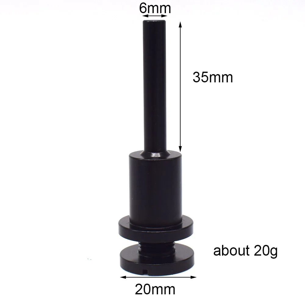 1PCS 6mm 연마 휠 맨드릴 클램프 로드 브러쉬 홀더 알루미늄 합금 그라인더 드레멜 액세서리
