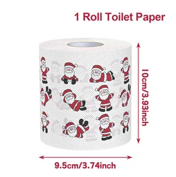 Festive Christmas and New Year Toilet Paper Roll - Holiday Home Decoration Tissue Napkin (7)