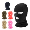 Motorcycle Windproof Full Face Knit Hats Ski Mask Men Warm Wool Balaclava Winter Hats Knitted 3 Holes Ski Mask 1