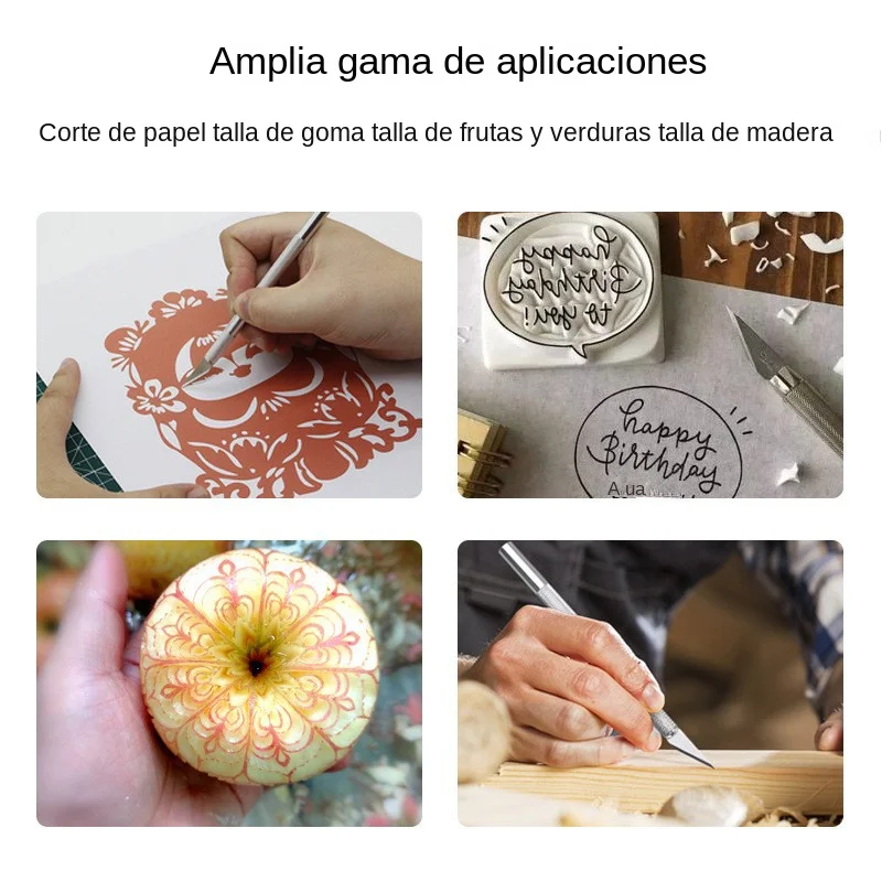 알루미늄 합금 목재 절단 칼, 미끄럼 방지 조각 칼, 5개입  PCB 휴대폰용 11개 블레이드