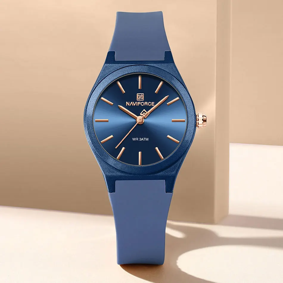 NAVIFORCE 2025 Women Fashion Watches Quartz Watch Sports Silicone Strap Ladies Wristwatches Simple Clock Gift relogios feminino 4