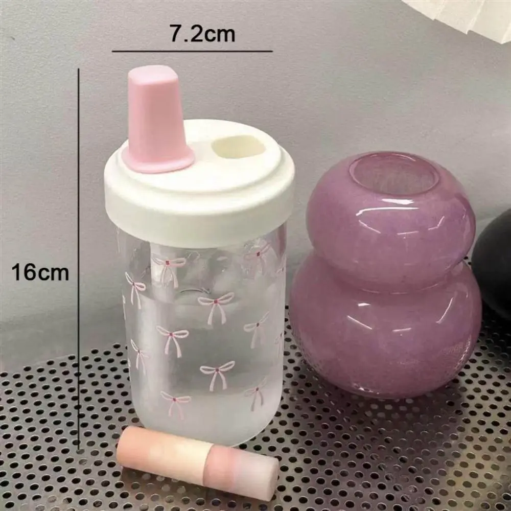 Plastic Straw Cup Water Bottle for Coffee Tea