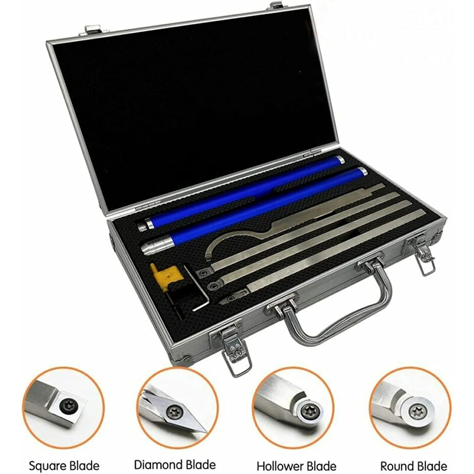 

1set Carbide Tipped Wood Turning Tools Set Lathe Finisher Swan Neck Tools And Handle Machinery Tools Parts Accessories