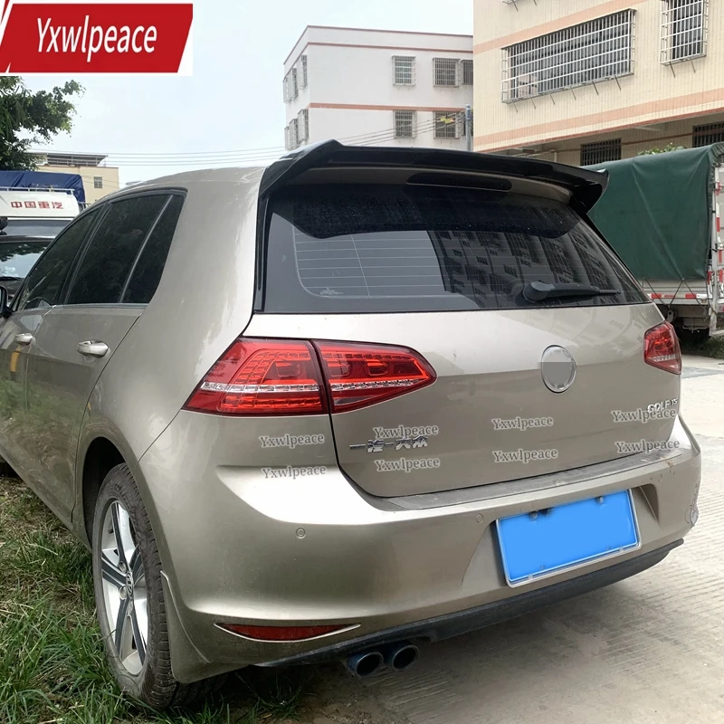 Per Volkswagen Vw Golf 7 Mk7 7.5 Rline Gti/R Spoiler Sul Tetto 2014 15 16 17 18 2019 Abs Plastica Posteriore Tronco Spoiler Ala