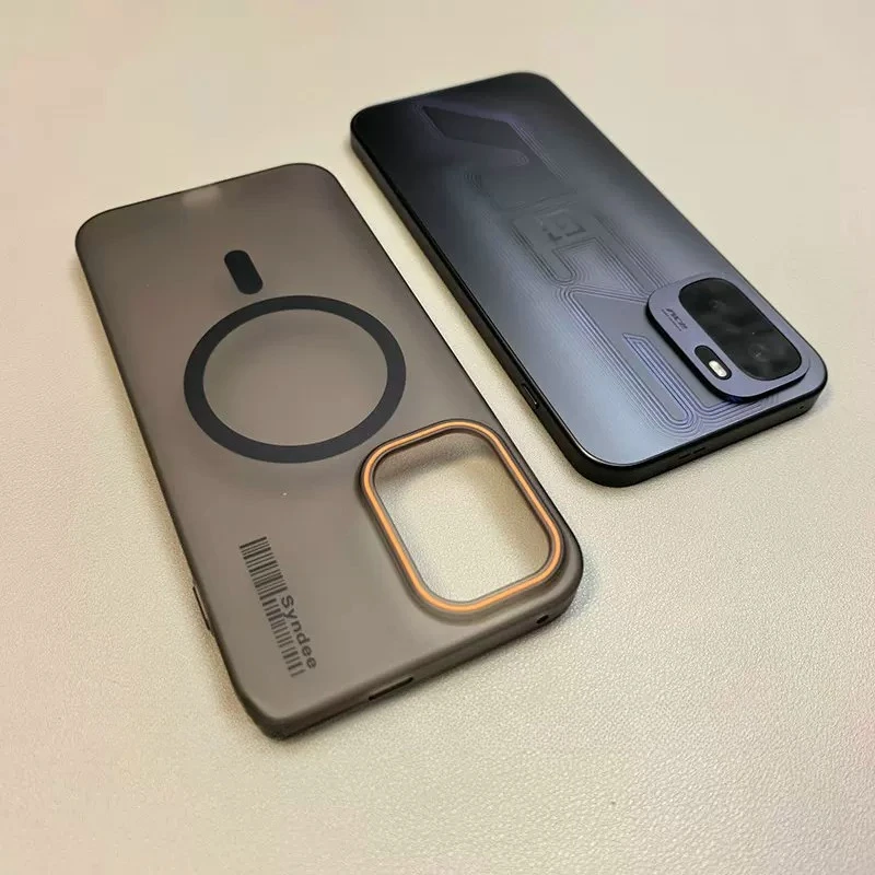 Luxury Frosted Clear Magnetic Wireless Charging Case