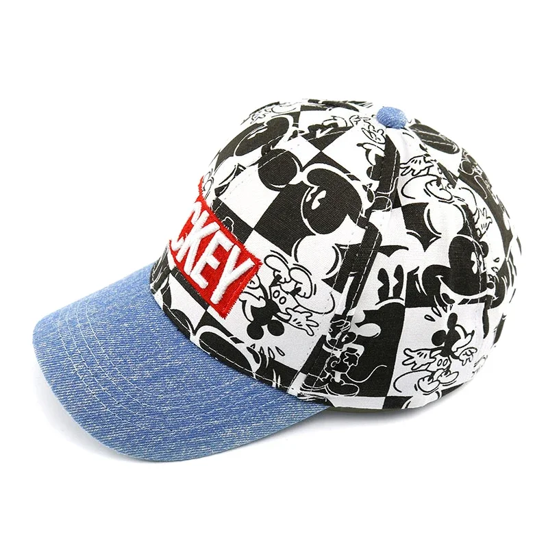 MINISO Disney Anime Spiderman Children Hat Mickey Mouse Baseball Cap Marvel Baby Girls Boys Hip Hop Cartoon Hat Kids Sun Hats 5