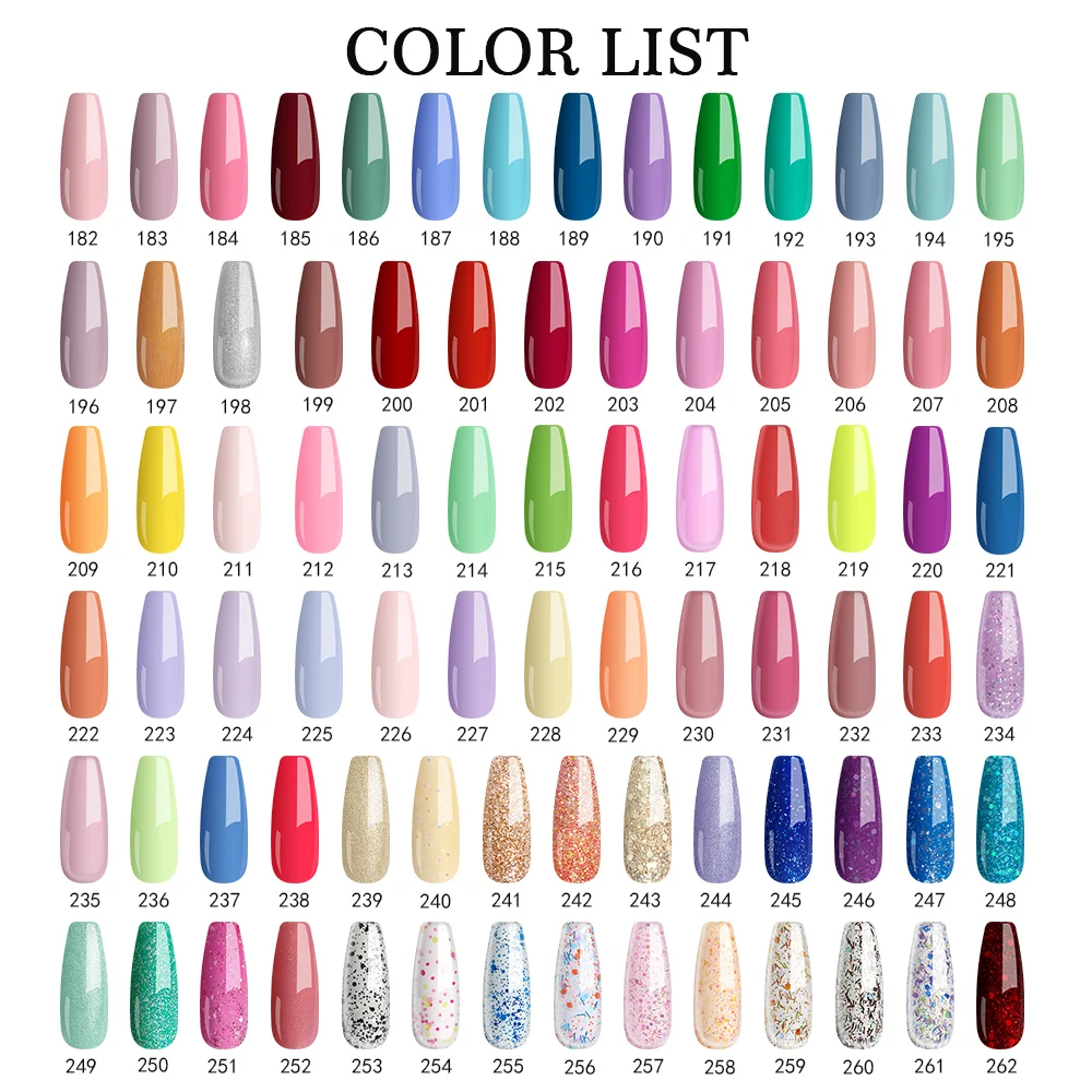 PHOENIXY 8ML Gel Nail Polish Semi Permanent Gel Varnish 162 Colors Soak Off LED UV Gel Nail Varnishes Base Top Coat Nail Art Gel 3