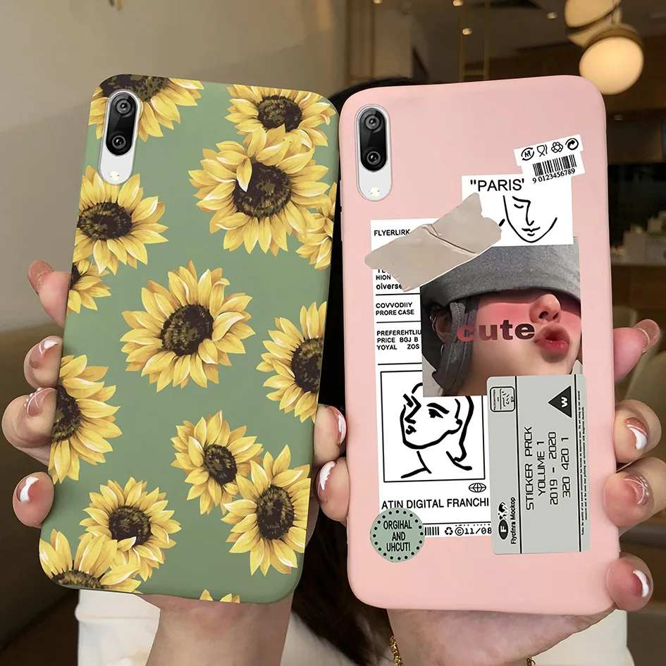 Cute Girl & Cat Soft Silicone Phone Case - Fashionable Protective Back Cover