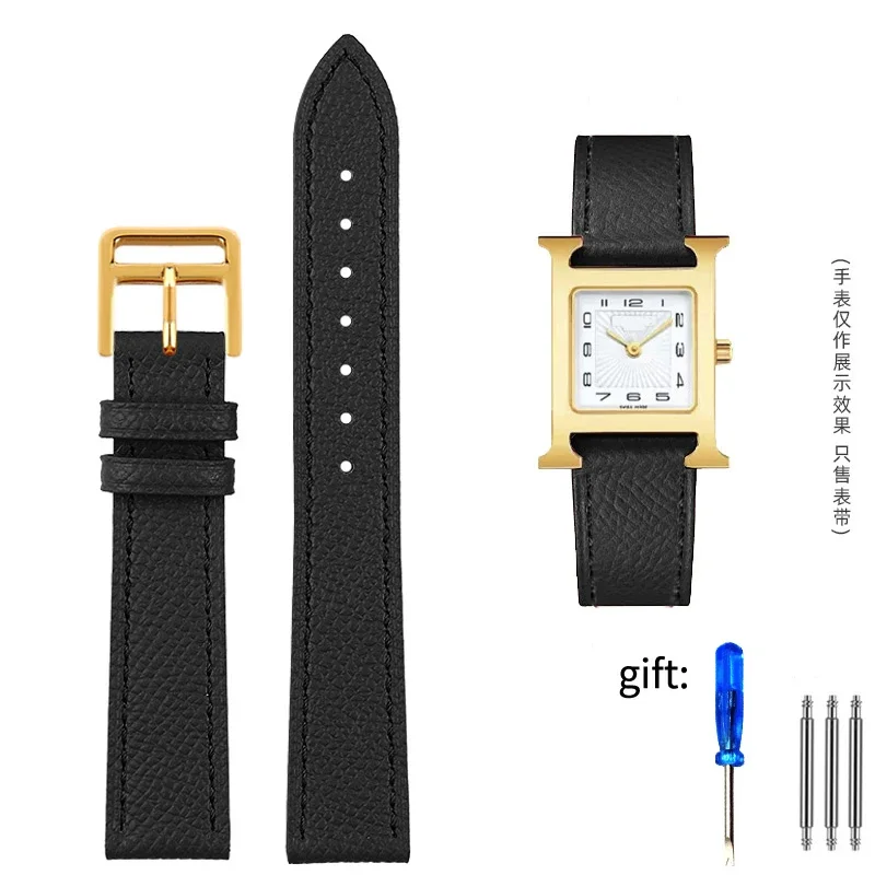 Genuine Leather Soft Cowhide Watch Strap - Fashionable & Comfortable Bracelet