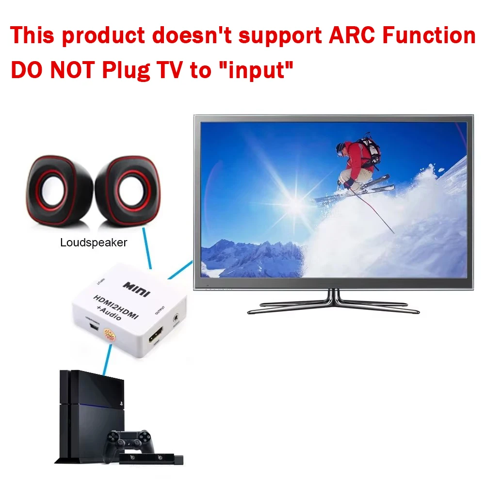1080P HDMI   й HDMI to HDMI 3.5mm   (3.5mm  ׷  и, TV ڽ PC ƮϿ)