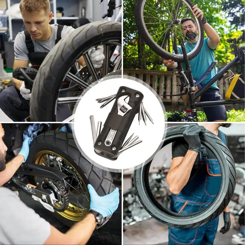 Kit d'outils de réparation de vélo, ensemble multifonctionnel, sac à outils  de mécanicien de vélo, réparation de vélo en plein air - AliExpress
