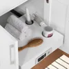 60" Double Undermount Sink Bathroom Vanity with Cultured Marble Countertop, Backsplash Included, 4 Doors 5 Drawers and Power Bar 6