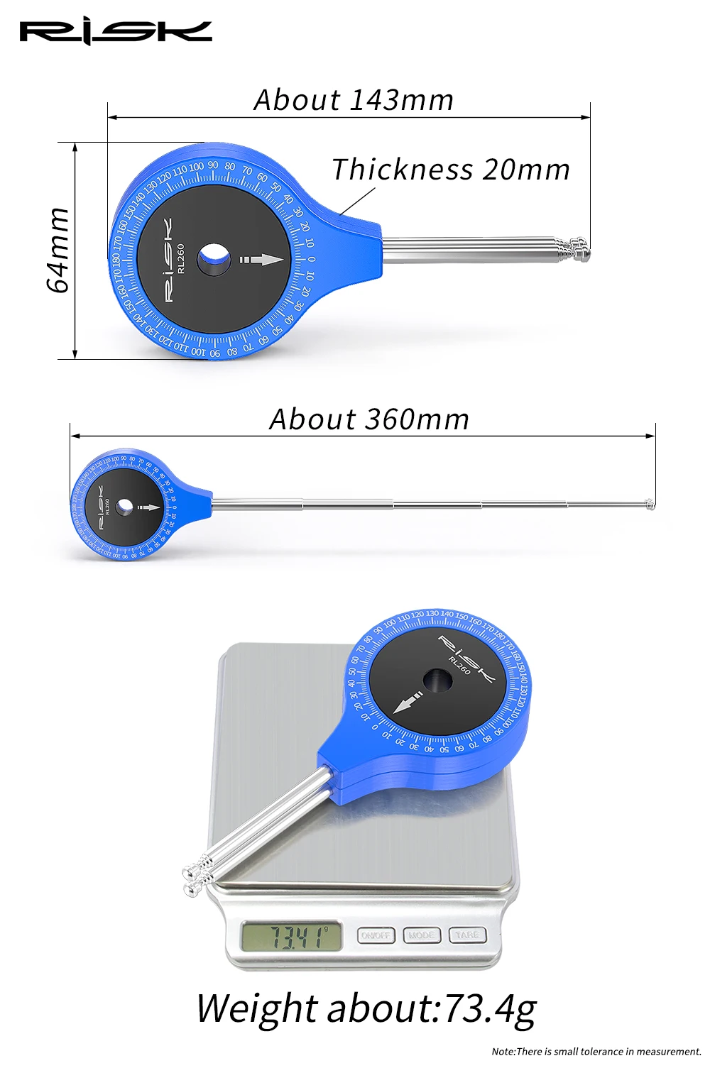 RISIKO Fahrrad Gemeinsame Winkelmesser Fahrrad Fitting Haltung Winkel Messung Werkzeug Kniegelenk Gauge Rennrad Fit Statische Winkelmesser – Detail 2