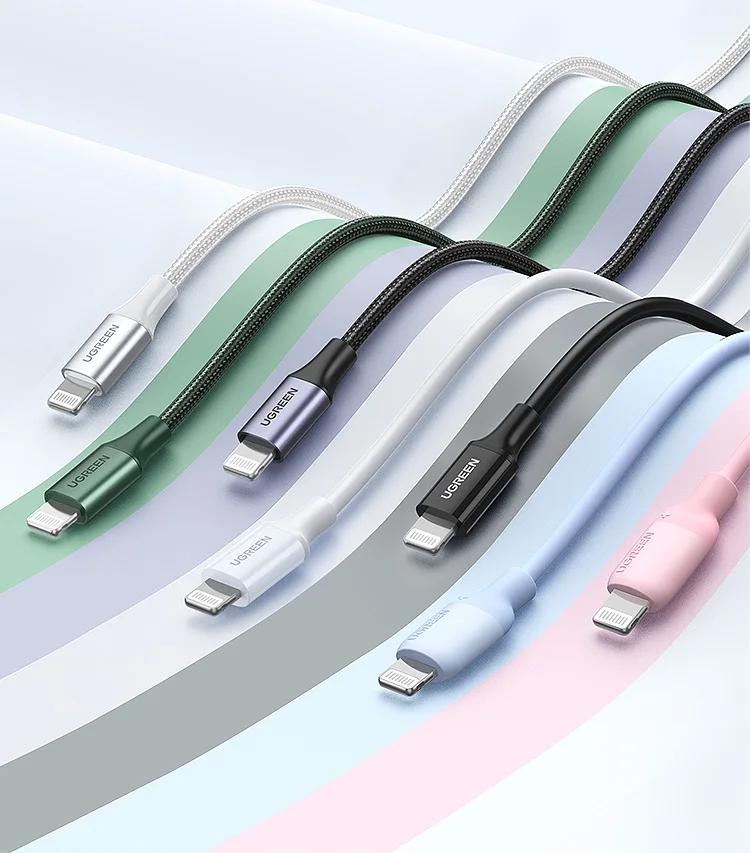 UGREEN MFi 20W PD USB C to Lightning Cable for iPhone 14 13 12 Pro Max Fast Charging for iPad Phone Type C Cable