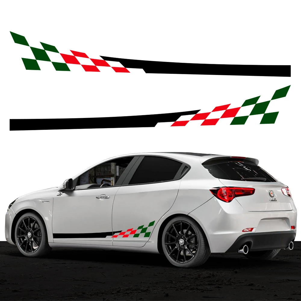 Per Alfa Romeo Giulietta Car Door Side Adesivi In Pvc Racing Sport Graphics Stripes Vinyl Film Trim Decalcomanie Tuning Accessori Auto