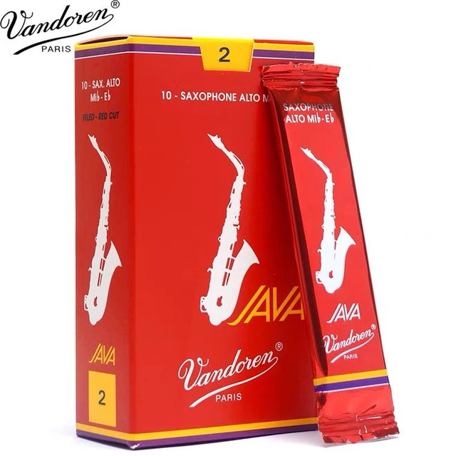 Vandoren-Anches de saxophone alto JAVA France originales, boîte rouge,  anches de saxophone alto Mib, 2.5 #, 3.0 #, boîte de 10 accessoires -  AliExpress