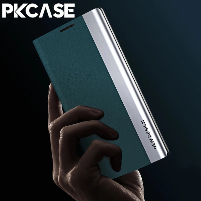PKCASE Magnetic Flip Leather Phone Case with Bracket Cover
