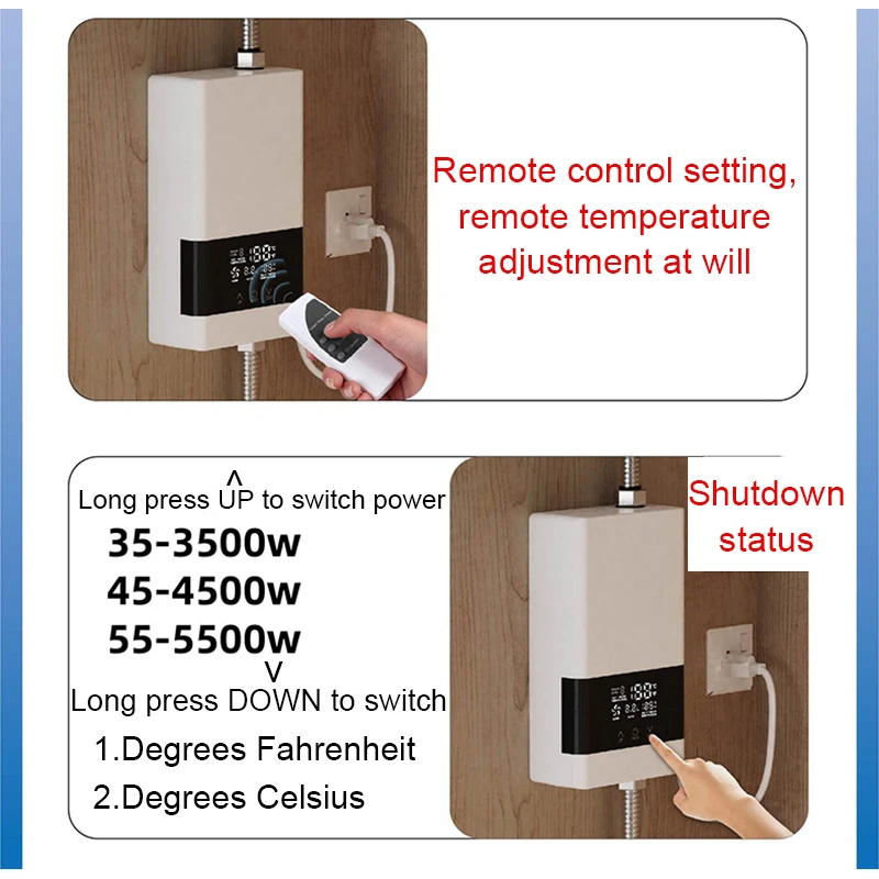 temperature turn hot water heater up