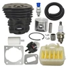 44mm Cylinder Piston Kit For Husqvarna 350 351 353 346XP Jonsered CS2150 Air Fuel Filter Line Decompression Valve Chainsaw Part 1