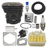 44mm Cylinder Piston Kit For Husqvarna 350 351 353 346XP Jonsered CS2150 Air Fuel Filter Line Decompression Valve Chainsaw Part 1