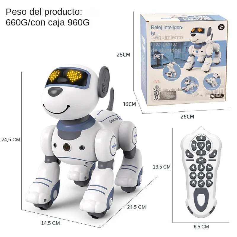 Intelligent Robot Dog Funny Electronic Robotics Remote Control Stunt Smart Robots for Children Boys Kids Creative Birthday Gift