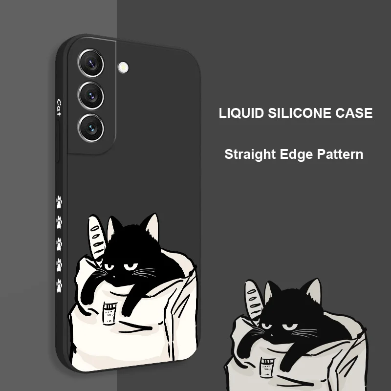 Charming Cat Silicone Phone Case Cover