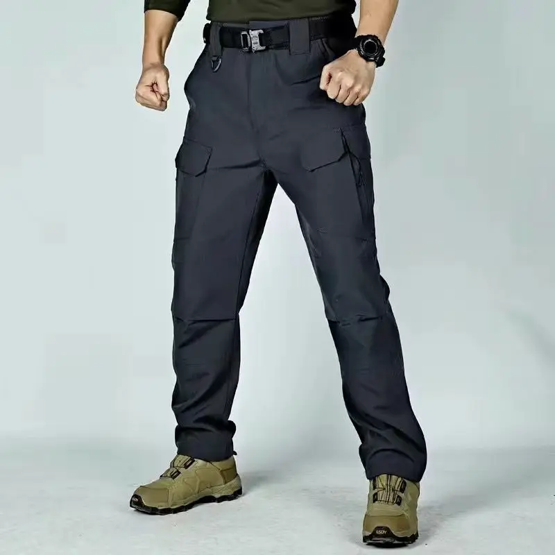 Summer Outdoor Sex Open Crotch Erotic Loose Tactical Pants Men's Casual Track Cargo Thin Climbing Training Trousers Sweatpants