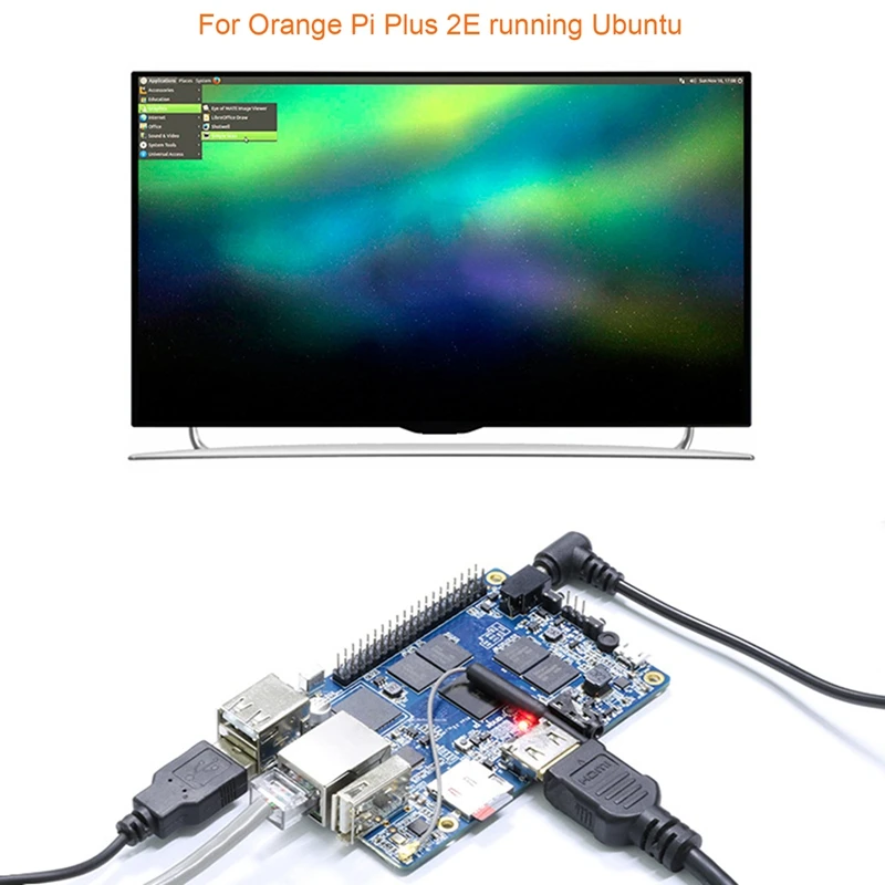 ǰ Orange Pi Plus 2E Allwinner H3 ARM Cortex-A7  ھ 2GB DDR3 ޸ ⰡƮ ̴ Ʈ  