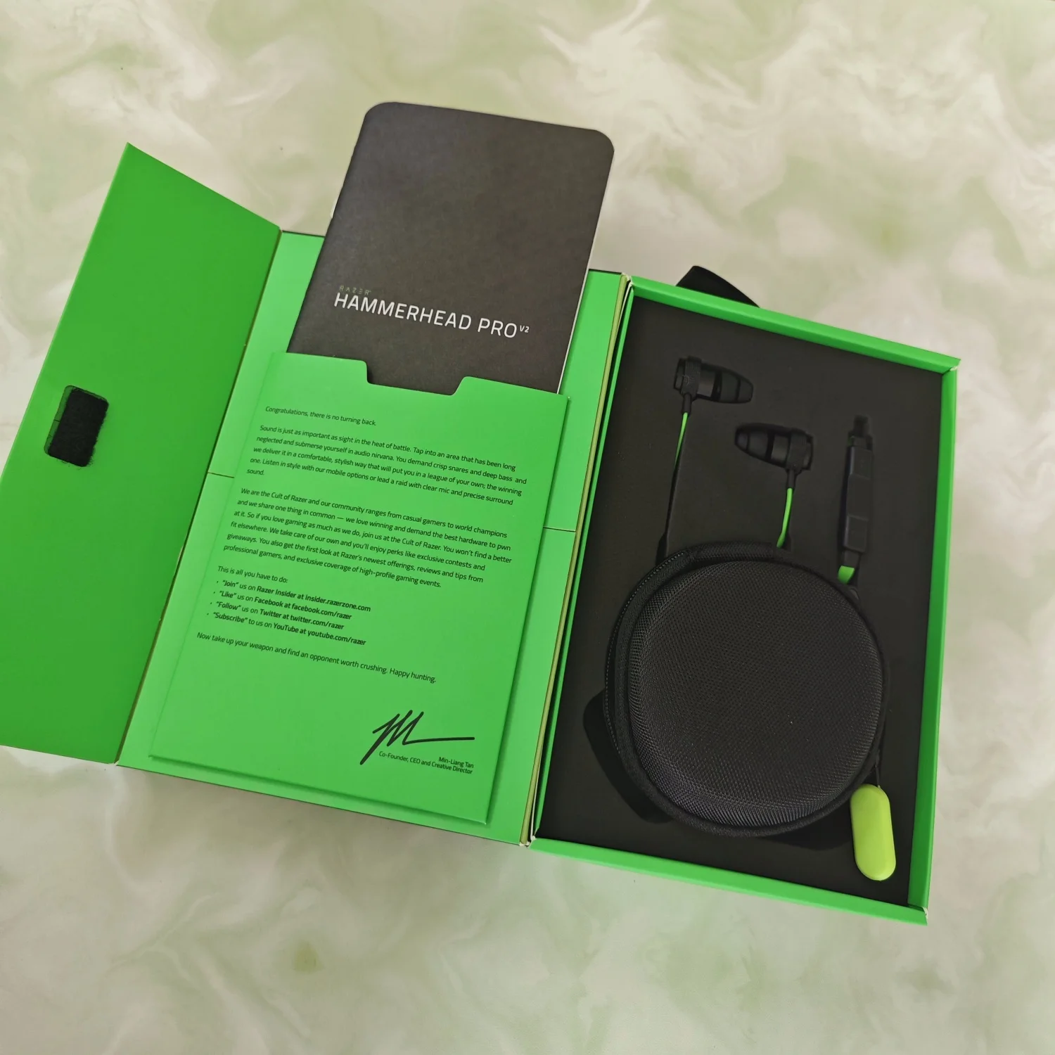 Razer Hammerhead Pro V2 High-Quality Wired Gaming Earphones with Mic