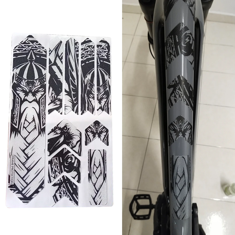 Removeable Bike Frame Sticker Protector Scratch-Resistant Waterproof Road Bicycle Paster Guard Cover Front Fork Protective Flim