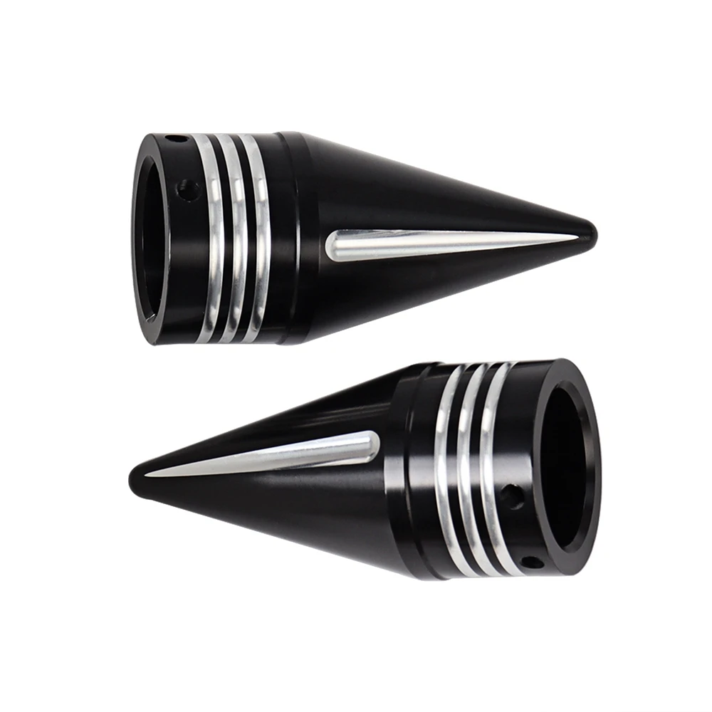 Copertura del dado dell'asse anteriore-copri perno ruota - 2pcs Kit di bulloni Decorativi in Alluminio per Copri-Dadi e bulloni(Nero