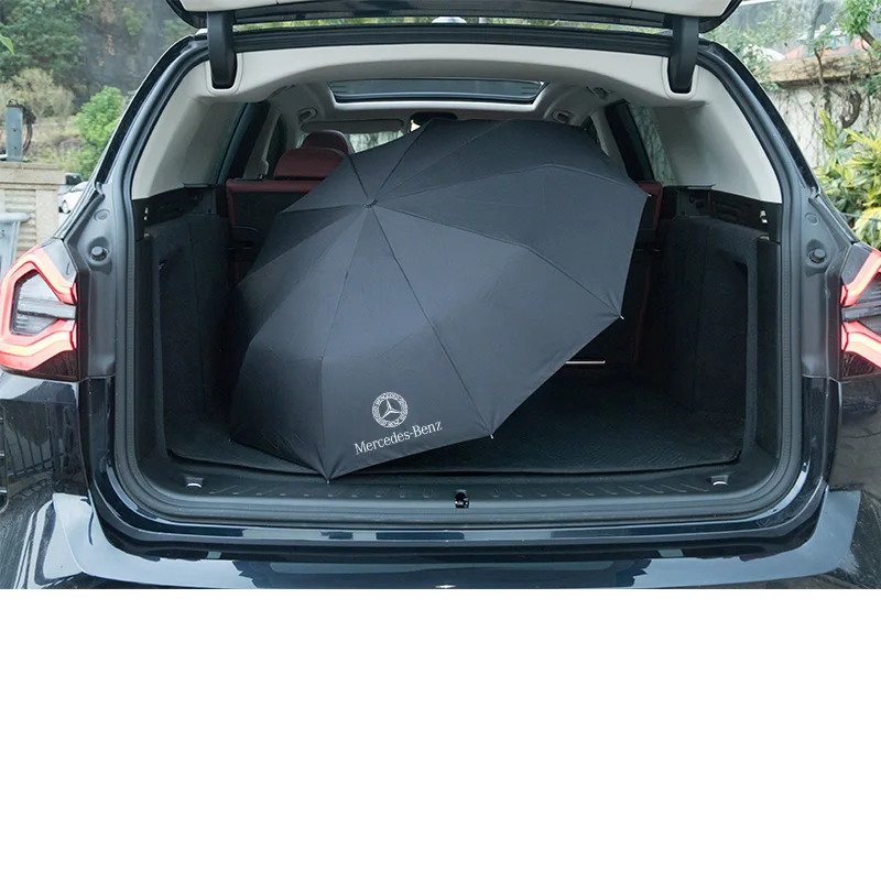 For Mercedes-Benz AMG A C E S V Class GLC Sprinter ML SLK CLS GLA GLK SL Vito Car Automatic Folding Windproof Sunshade Umbrella