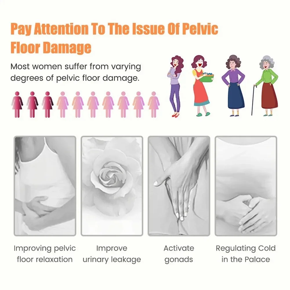 Pulse Vaginal Pelvic Floor Muscle Stimulator Vaginal Trainer Kegel Exerciser Improve Incontinence Intimate Sensation Tighten 6