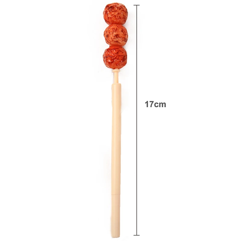 0.7MM 크리에이티브 시뮬레이션 고기 꼬치 케밥 모양 볼펜 서명 펜, 사무실 학교 이상한 현실적인 쓰기 도구