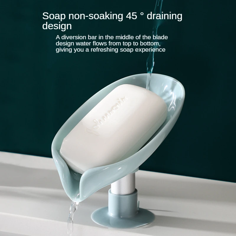 Soap Box Drain Soap Holder Box Bathroom Shower Soap Holder sponge Storage Plate 