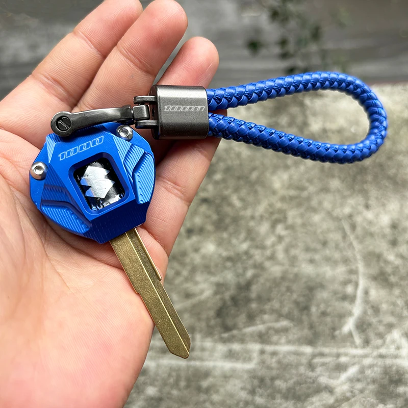 Premium Motorcycle CNC Key Cover Case with Keyring Accessory