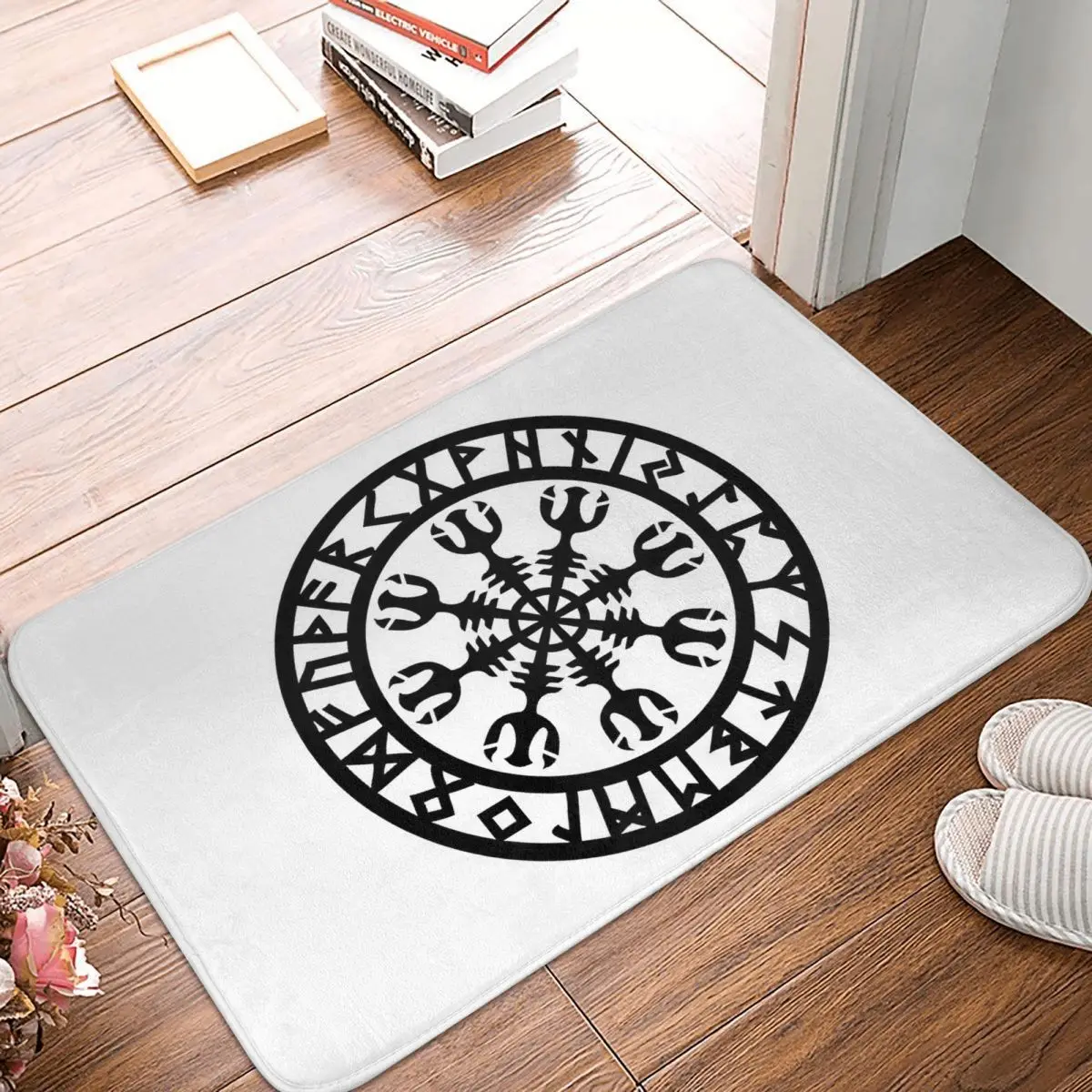 

Viking Symbol Doormat Rug carpet Mat Footpad Bath mat Non-slip toilet Balcony Parlor durable Washable
