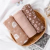 Kangobaby #My Soft Life# New 3pcs Pack Bamboo Cotton Baby Muslin Swaddle Blanket Newborn Wrap Infant Quilt 120x110cm 2