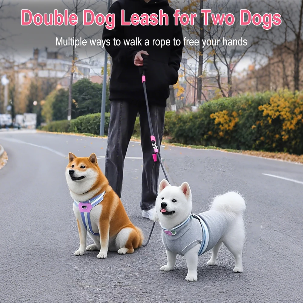 Strong Dog Leash Pet Reflective Nylon Tow Rope Non Slip Foam Handle Leash For Big Small Medium Dog Leash Outdoors Pet Supplies