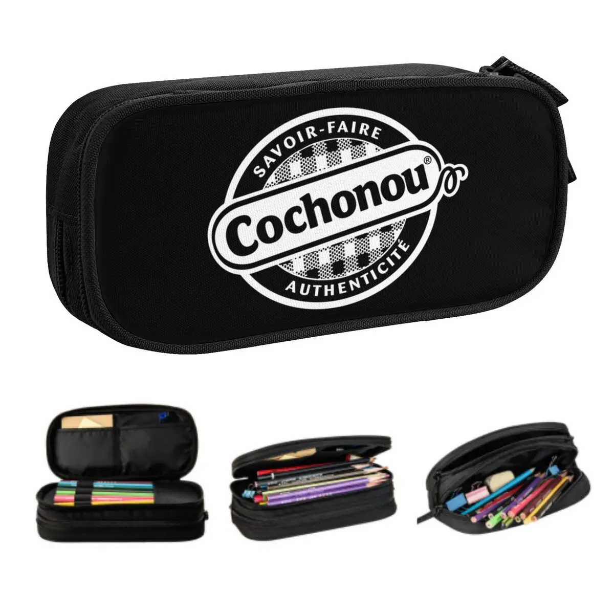 

Милые пеналы Cochonou для мальчиков и девочек, большие индивидуальные футляры для ручек и карандашей, школьные принадлежности