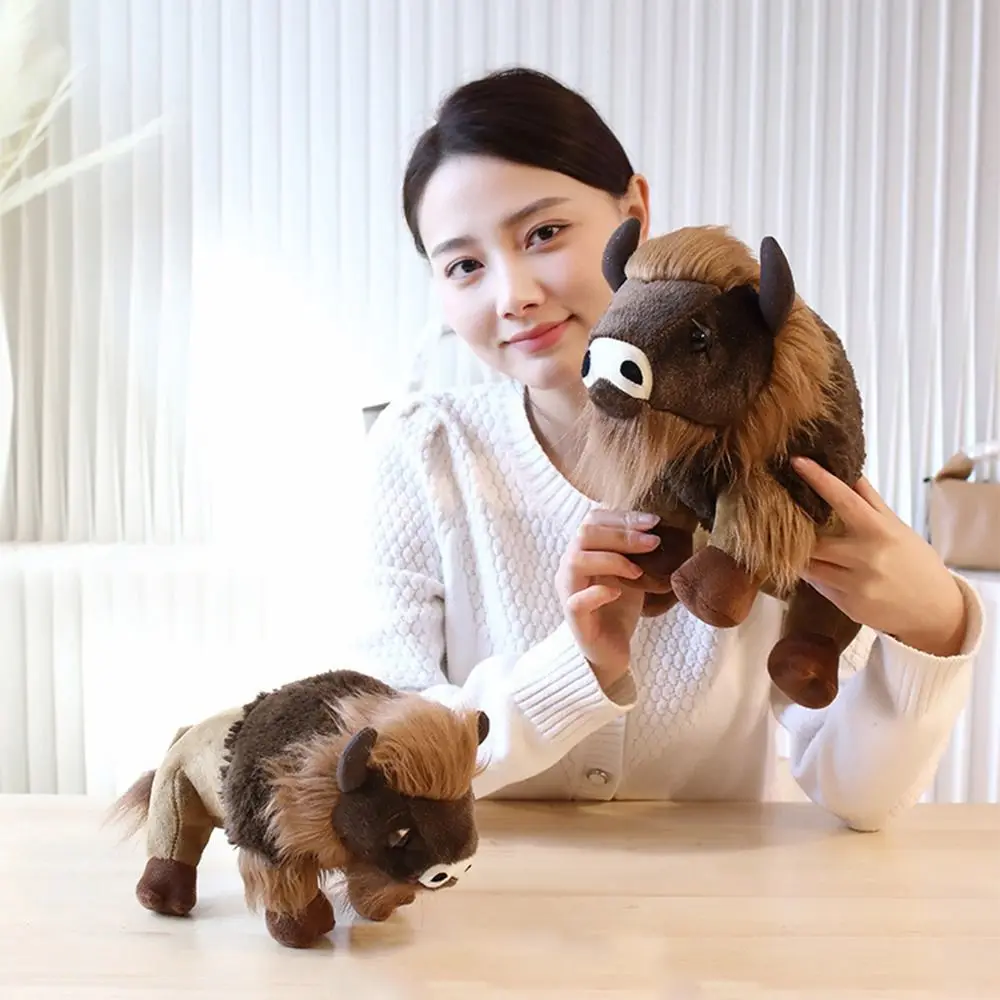 

Design Realistic For Kids Birthday Room Decor Simulation Bullfight Lifelike Bison Plush Toy Animal Stuffed Doll Toys