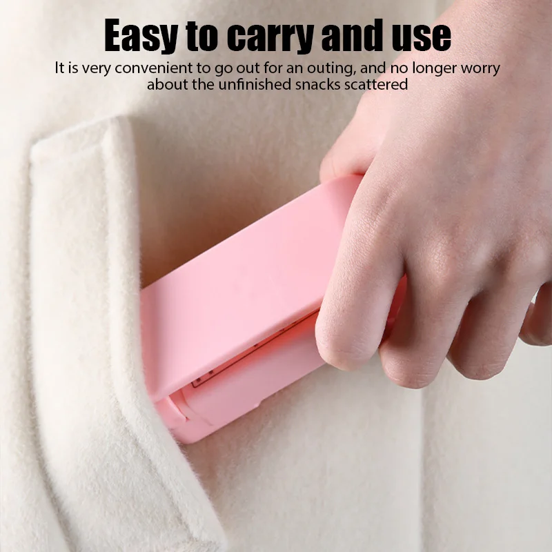 Mini Sealer Portable Mini Heat Bag Sealing Machine Food Bag Heat Sealer Handy Sticker Seal for Food Snack Kitchen Gadgets Accessories