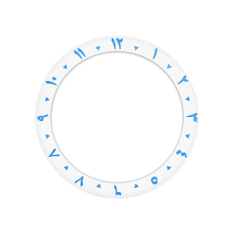 38mm x 30,6mm gebogene arabische Schrift Keramik Lünette Einsatz passt skx007 skx009 srpd gmt sub Uhrengehäuse Männer Uhren ring Refit Teile – Detail 10