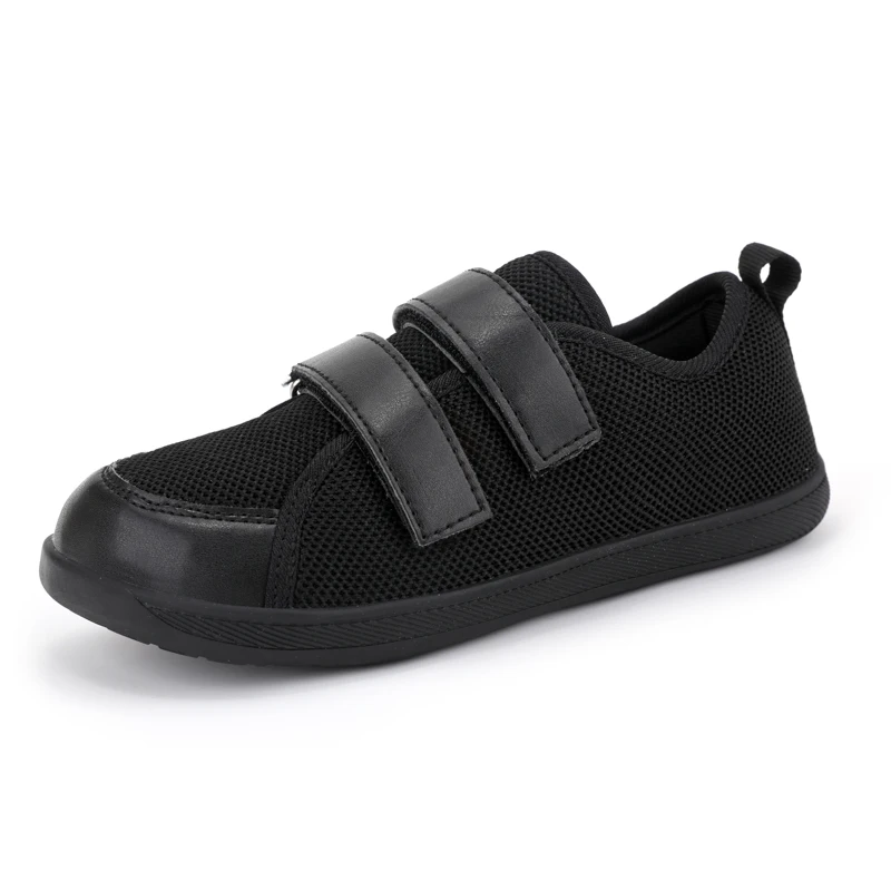Barfußschuhe fir Kanner, Cross-Trainer, Zehbox, Kanner, Breet, Minimalistesch, Null-Drop-Sohle, Casual Stricken, Wanderschuhe 2024_voghion.com