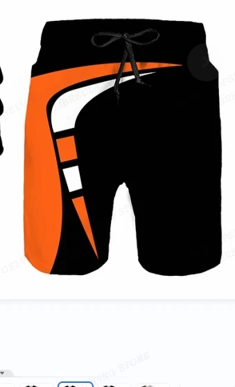 Simplicity Print Summer Men's Shorts Quick Dry Swimming Motorcycle Racing Shorts Oversized Casual Beach Pants Trend Men Clothing 5
