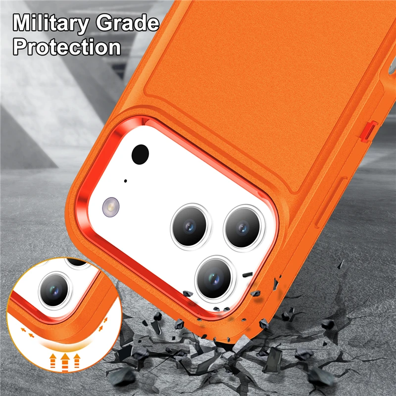 Defender Shockproof Invisible Bracket Armor Matte Case Accessories