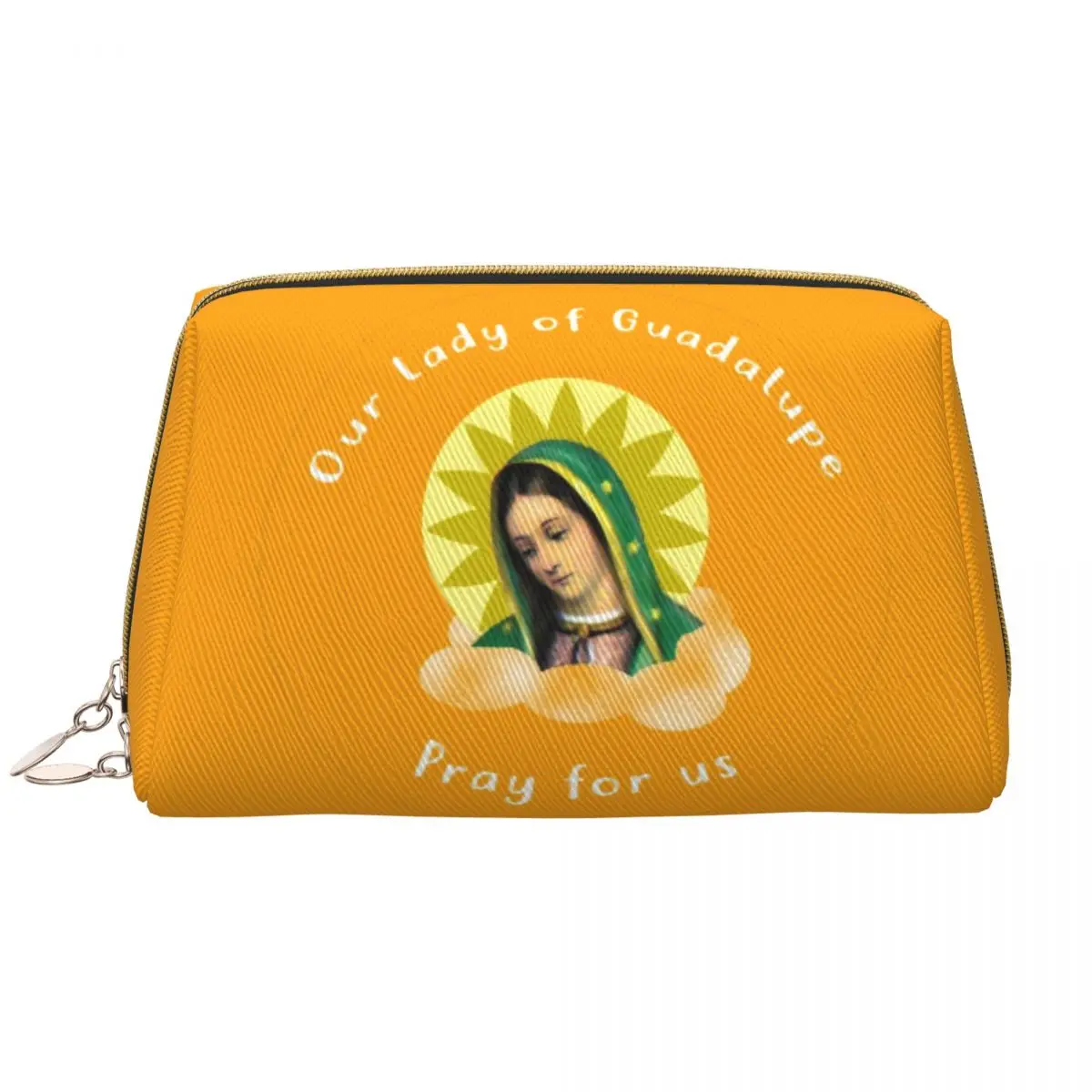 thumbnail image 1 of Estuches de cosméticos de Cuero Yangshaomei bolsa de maquillaje Nuestra Señora de Guadalupe gran capacidad, 1 of 5
