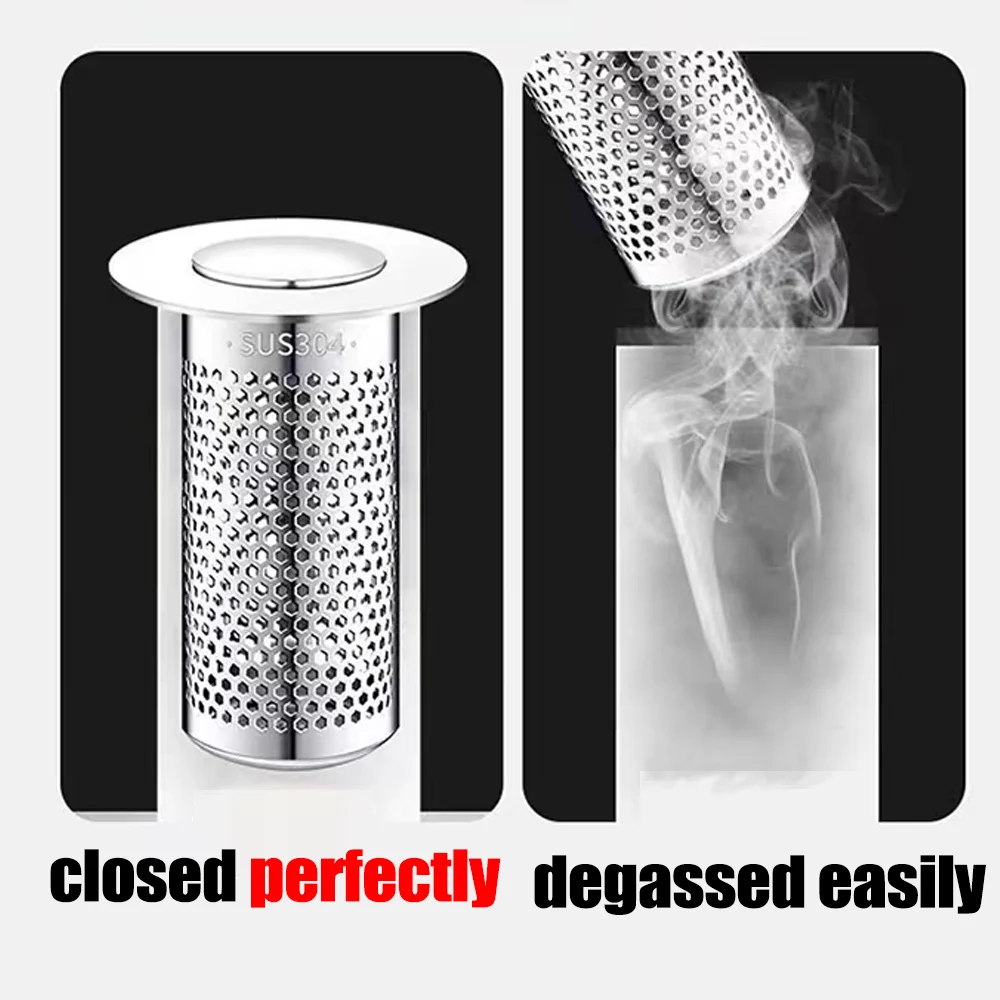 Floor Drain Filter Sink Filter Sink Strainer Kitchen Sink Strainer Kitchen Sink Filter Hair Drain Catcher Stainless Steel for Home Kitchen Bathroom