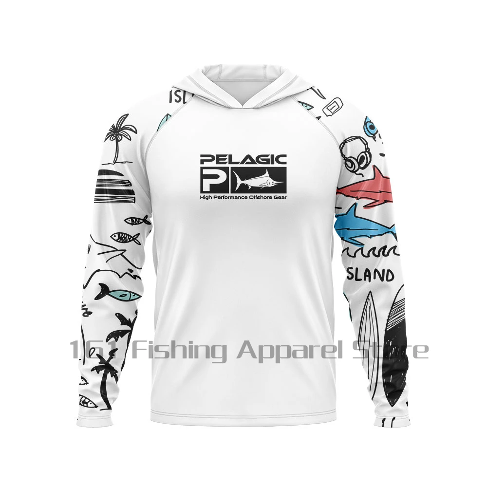 PELAGIC Chemise de Pêche Vaportek Homme, Manches Burundi