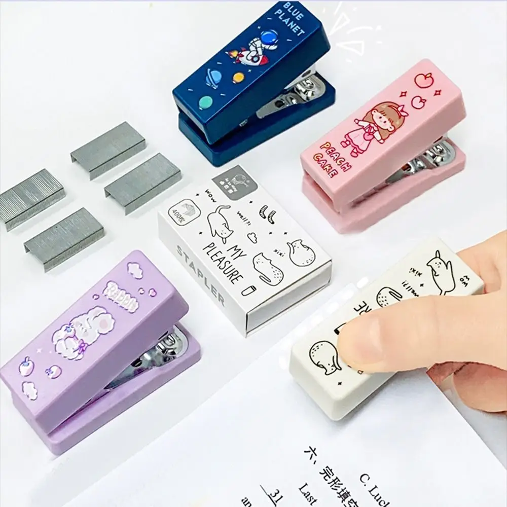 

Paper Fixing Stationery Paper Binding Paper Binder Set Office Binding Tools School Supplies Mini Stapler Set with Staples